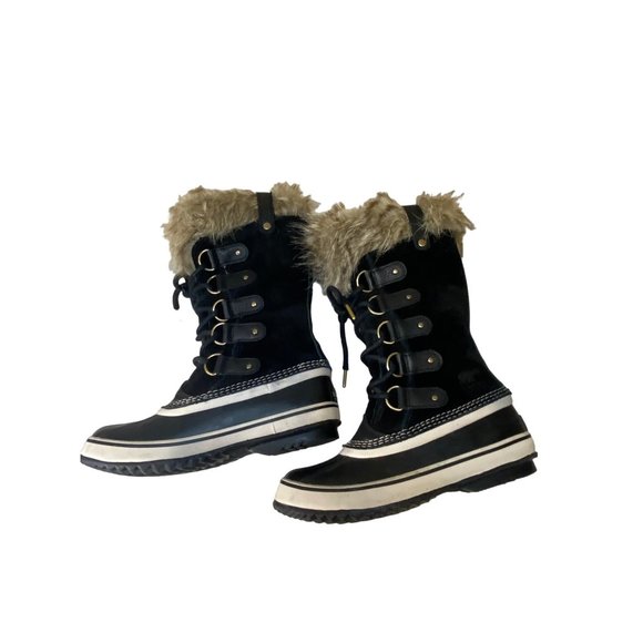 Sorel Women's 7 Joan Of Arctic Waterproof Snow Boots Shoes Black -25F - Picture 6 of 17